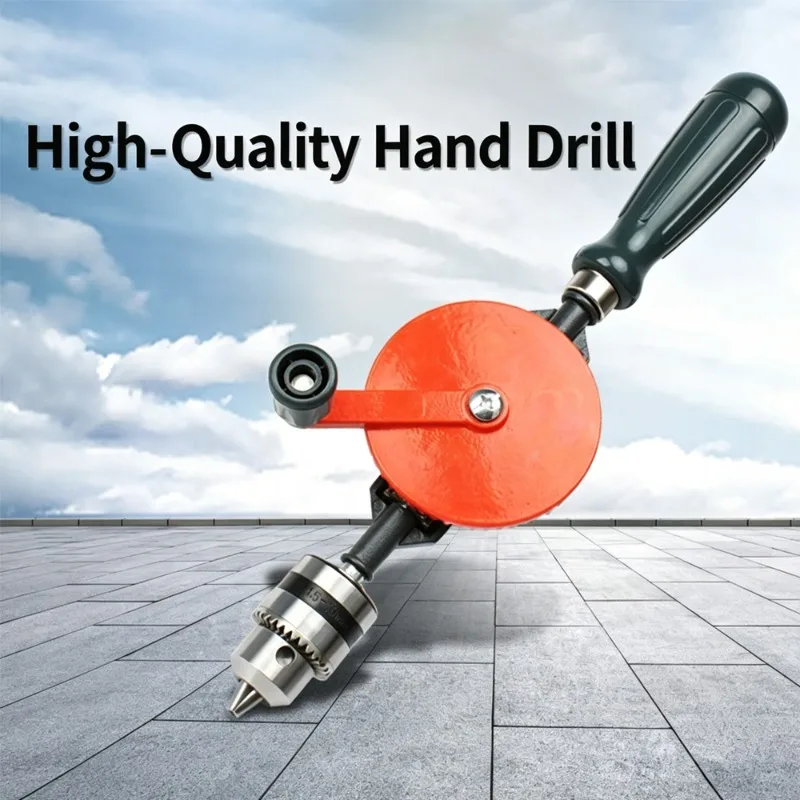 Hand Drill 1/4-Inch 3/8-Inch Capacity Set Manual with Finely Cast Steel Double Pinions Design Chucks and Grip Handle for Wood
Hand Drill 1/4-Inch 3/8-Inch Capacity Set Manual with Finely Cast Steel Double Pinions Design Chucks and Grip Handle for Wood