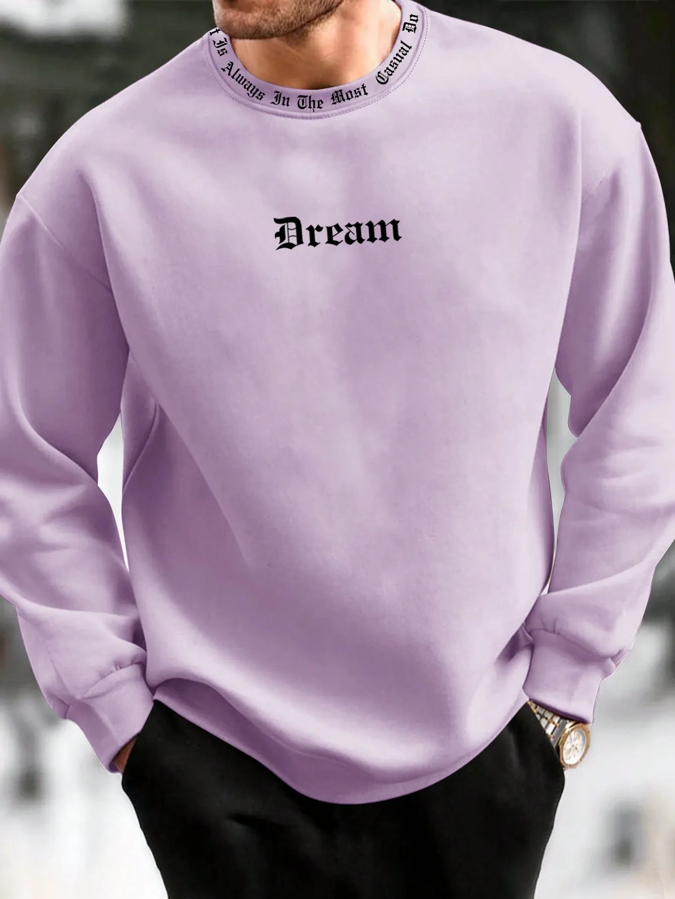 Selling Loose for Men's Monogrammed Sweatshirt Spring and Fall Comfortable Everything Suitable for Daily Travel
Selling Loose for Men's Monogrammed Sweatshirt Spring and Fall Comfortable Everything Suitable for Daily Travel
