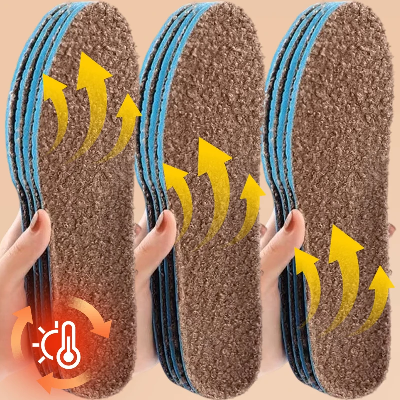 Lambswool Thermal Insoles for Winter Thickened Fleece-Lined Warm Shoe Pads Unisex Anti-Cold Footbed Soft Comfortable Shoe Insert
Lambswool Thermal Insoles for Winter Thickened Fleece-Lined Warm Shoe Pads Unisex Anti-Cold Footbed Soft Comfortable Shoe Insert