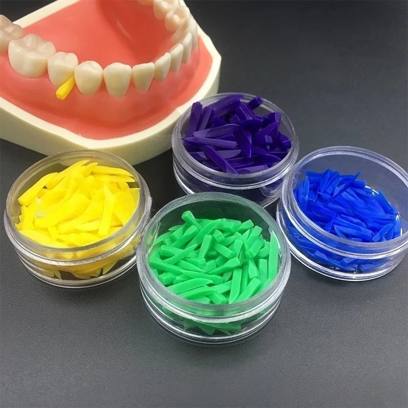 Dental Interdental Wedges, Gap Wedges, Colored Interdental Wedges, Plastic Wedges, Large, Medium and Small Sizes
Dental Interdental Wedges, Gap Wedges, Colored Interdental Wedges, Plastic Wedges, Large, Medium and Small Sizes