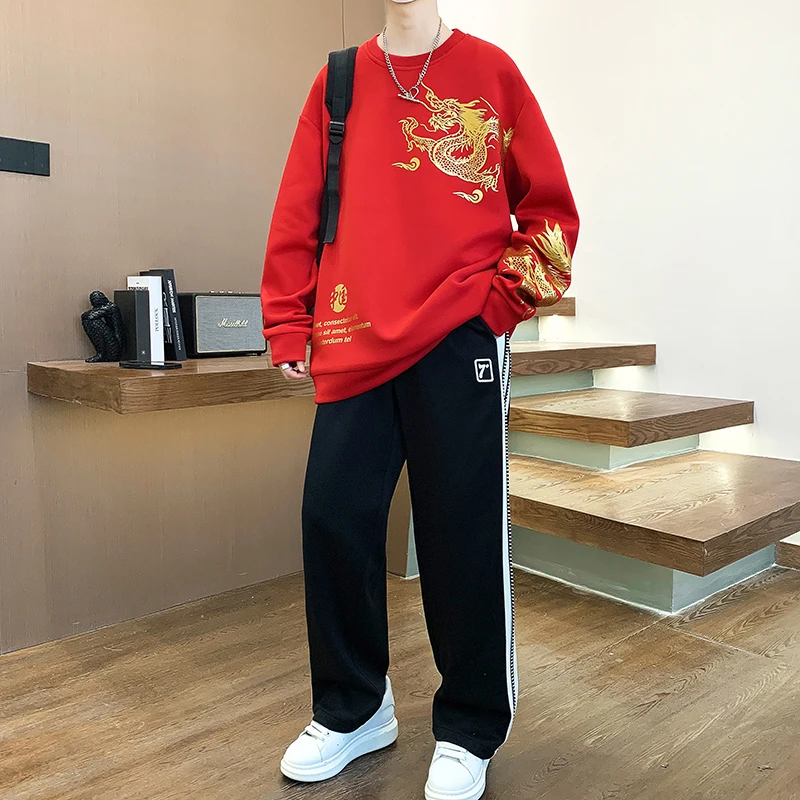 Men's Spring and Autumn Suit Casual hoodie Suit Men's sports trousers Suit sports suit Baggy top and pants suit
Men's Spring and Autumn Suit Casual hoodie Suit Men's sports trousers Suit sports suit Baggy top and pants suit