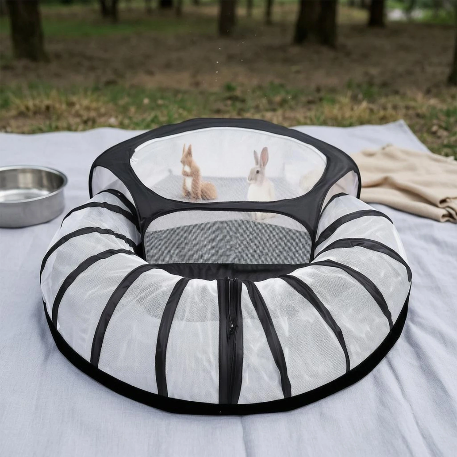 Cat Enclosure with Tunnel Mesh Panels Pet Tunnel Tent Foldable Cat Tent Ventilated Portable Catio Iron Wire Frame for Small Pets
Cat Enclosure with Tunnel Mesh Panels Pet Tunnel Tent Foldable Cat Tent Ventilated Portable Catio Iron Wire Frame for Small Pets