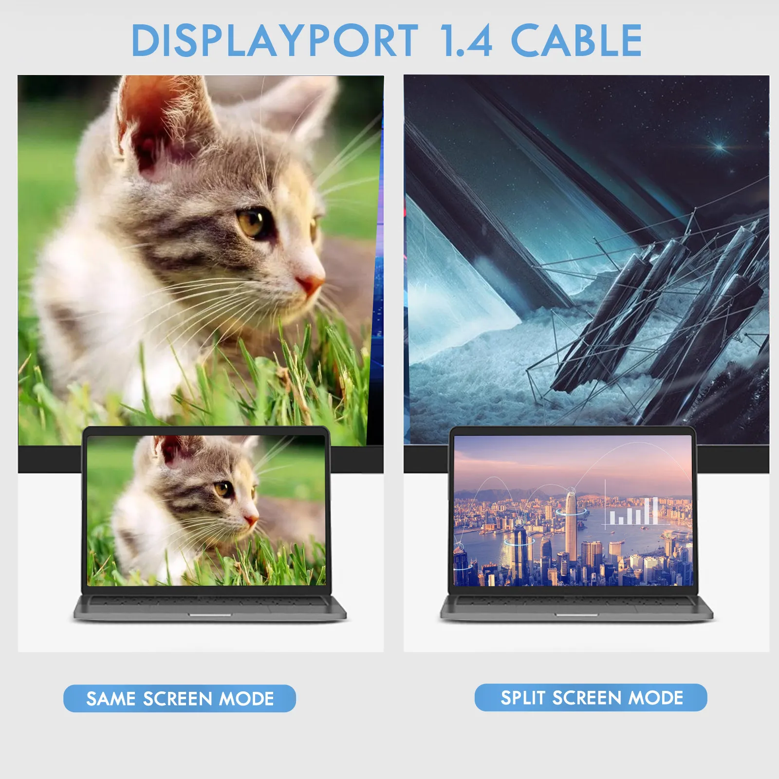 6 Inch USB C to Displayport 1.4 Cable 4K 8K Monitor Adapter USB-C to Cord for Gaming Usbc Cable Video Adapter
6 Inch USB C to Displayport 1.4 Cable 4K 8K Monitor Adapter USB-C to Cord for Gaming Usbc Cable Video Adapter