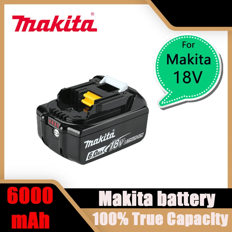 Makita Original 18V Makita 6000mAh Lithium ion Rechargeable Battery 18v drill Replacement Batteries BL1860 BL1830 BL1850 BL1860B
Makita Original 18V Makita 6000mAh Lithium ion Rechargeable Battery 18v drill Replacement Batteries BL1860 BL1830 BL1850 BL1860B