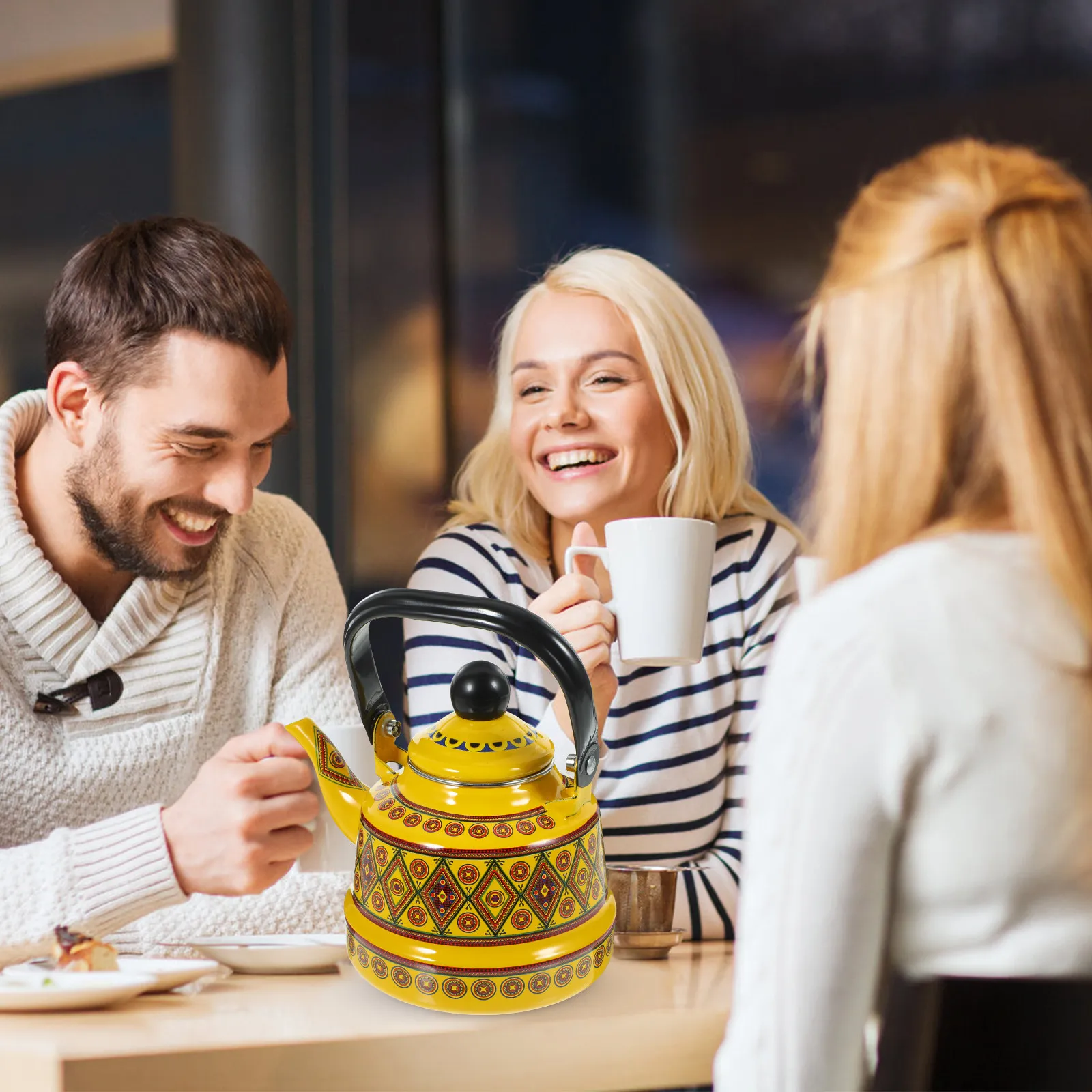 Stovetop Enamel Teakettle Vintage Style Heat Resistant for Gas Induction Cooktops Home Office Daily Tea Coffee Brewing Smooth
Stovetop Enamel Teakettle Vintage Style Heat Resistant for Gas Induction Cooktops Home Office Daily Tea Coffee Brewing Smooth