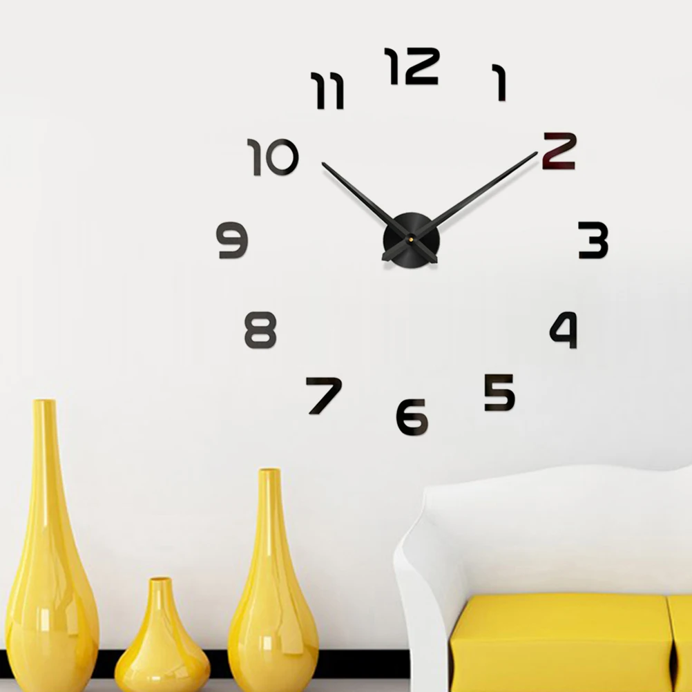 Decor Oversized Wall Clock Decorative Clocks for Walls Frameless Modern Black Digital
Decor Oversized Wall Clock Decorative Clocks for Walls Frameless Modern Black Digital