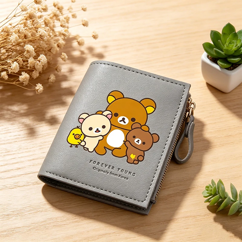 Rilakkuma Compact Coin Purse Cartoon Print Wallets Kawaii Portable Multi Function Card Holder Cartoon Large Capacity Money Clip
Rilakkuma Compact Coin Purse Cartoon Print Wallets Kawaii Portable Multi Function Card Holder Cartoon Large Capacity Money Clip