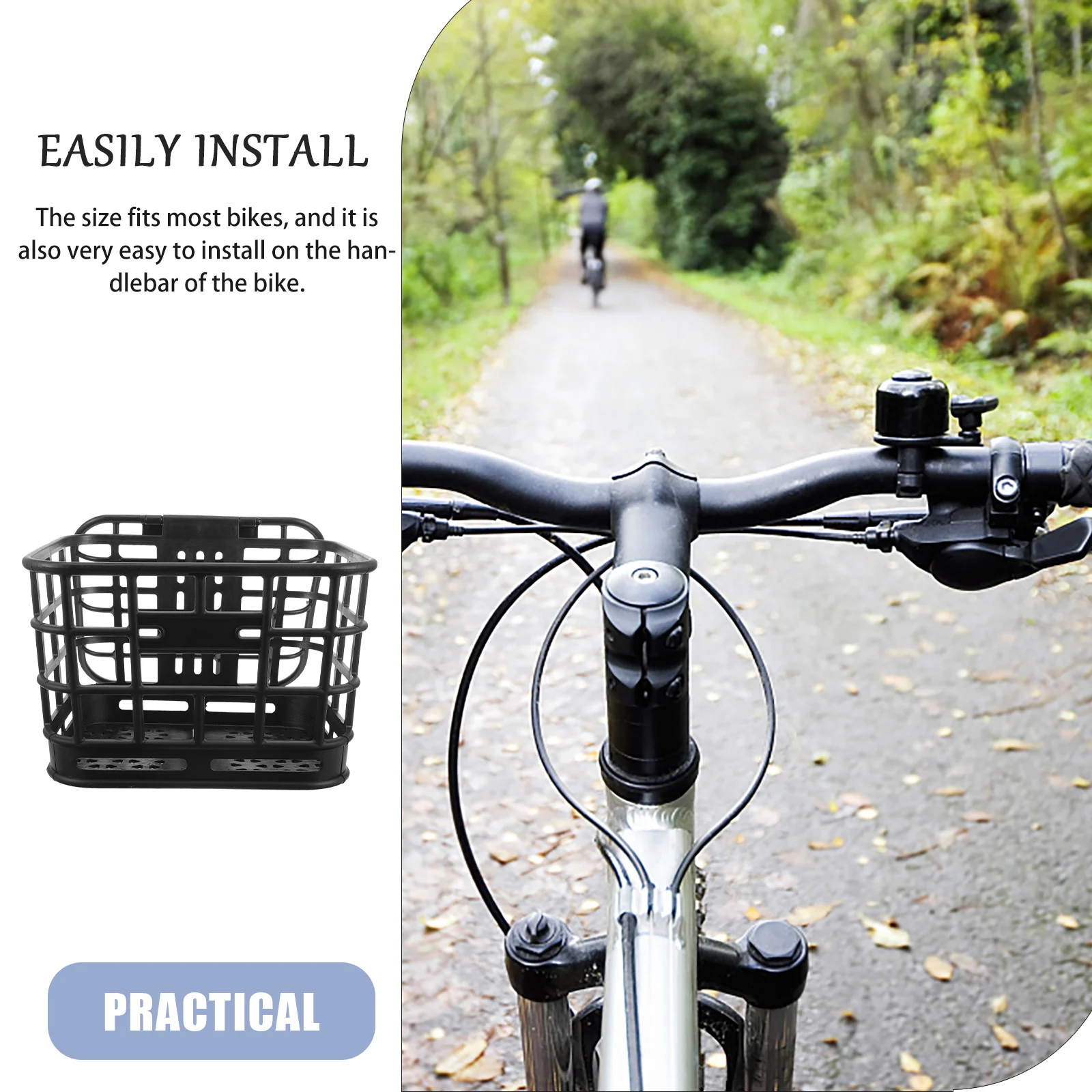 Plastic Front Bike Basket Large Capacity Sturdy Handlebar Mount Cycling Storage for Vegetables Shopping Bag Adult Bicycle
Plastic Front Bike Basket Large Capacity Sturdy Handlebar Mount Cycling Storage for Vegetables Shopping Bag Adult Bicycle