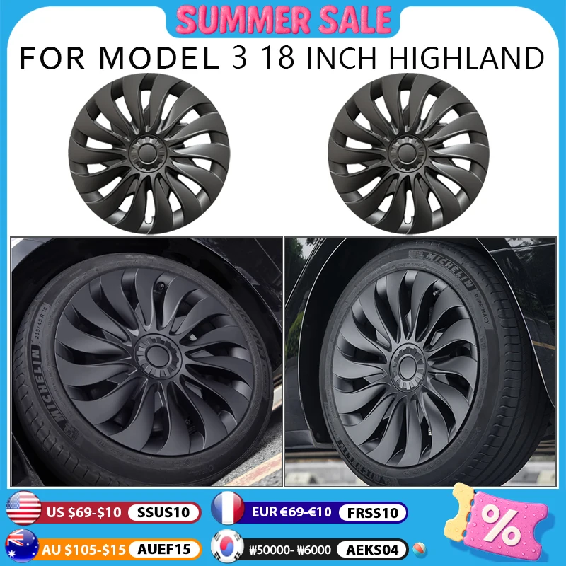 4PCS HubCap for New Tesla Model 3 Highland 2024 Performance Replacement 18 Inch Wheel Cap Automobile Full Rim Cover Accessories
4PCS HubCap for New Tesla Model 3 Highland 2024 Performance Replacement 18 Inch Wheel Cap Automobile Full Rim Cover Accessories