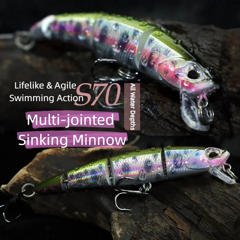 1pcs 7cm/6g 90cm/6g Heavy Sinking Minnow Fishing Lure Rolling Wobblers Artificial Hard Baits Jerkbait for Sea Bass And Seabass
1pcs 7cm/6g 90cm/6g Heavy Sinking Minnow Fishing Lure Rolling Wobblers Artificial Hard Baits Jerkbait for Sea Bass And Seabass