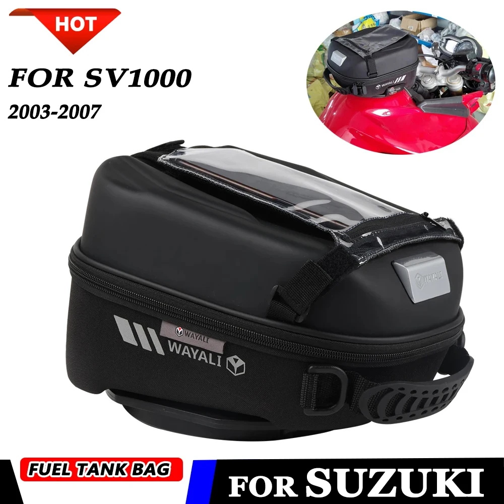 Сумка для топливного бака для SUZUKI SV1000 SV 1000 2003 2004 2005 2006 2007, с переходным кольцом для бака, сумка для хранения сенсорной навигации
Сумка для топливного бака для SUZUKI SV1000 SV 1000 2003 2004 2005 2006 2007, с переходным кольцом для бака, сумка для хранения сенсорной навигации