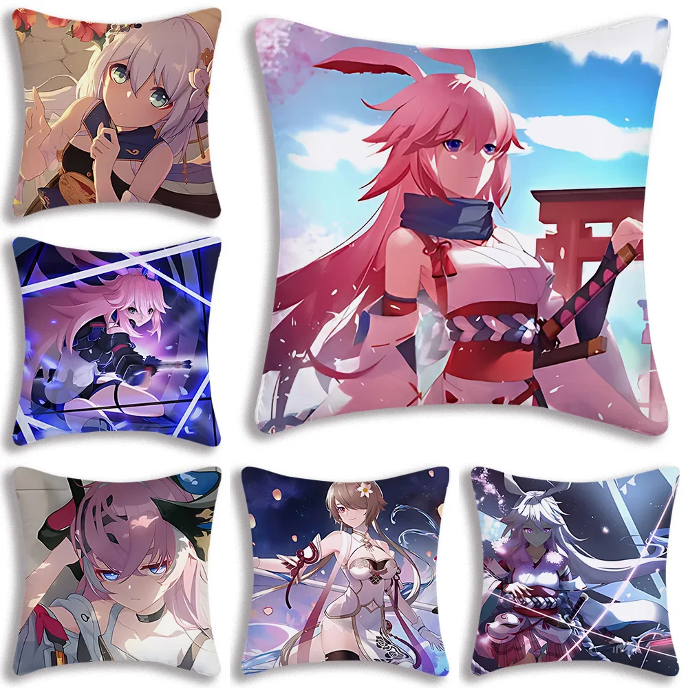 H-Honkai Impacts 3 Pillow Covers Cartoon Sofa Decorative Home Double-sided Printing Short Plush Cute Cushion Cover
H-Honkai Impacts 3 Pillow Covers Cartoon Sofa Decorative Home Double-sided Printing Short Plush Cute Cushion Cover