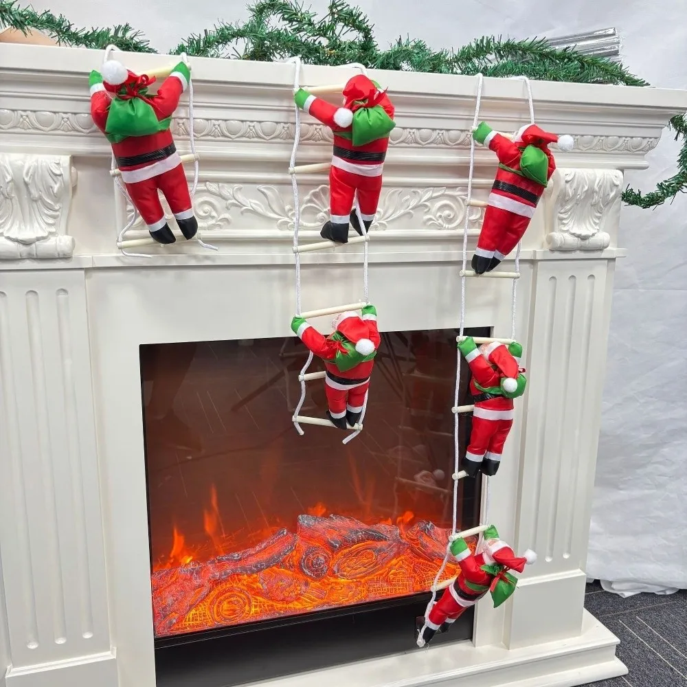 Festive Ornament 25cm Christmas Climbing Ladder Rope Hanging Christmas Theme Xmas Hanging Pendant Santa Claus Party
Festive Ornament 25cm Christmas Climbing Ladder Rope Hanging Christmas Theme Xmas Hanging Pendant Santa Claus Party