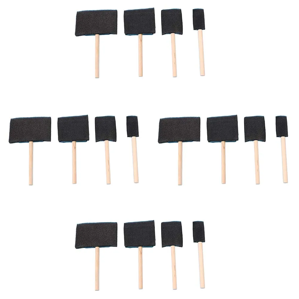 16pcs Sponge Wooden H Brushes For Staining for Painting Staining Projects High Density Reusable Absorbent Foam Tools
16pcs Sponge Wooden H Brushes For Staining for Painting Staining Projects High Density Reusable Absorbent Foam Tools