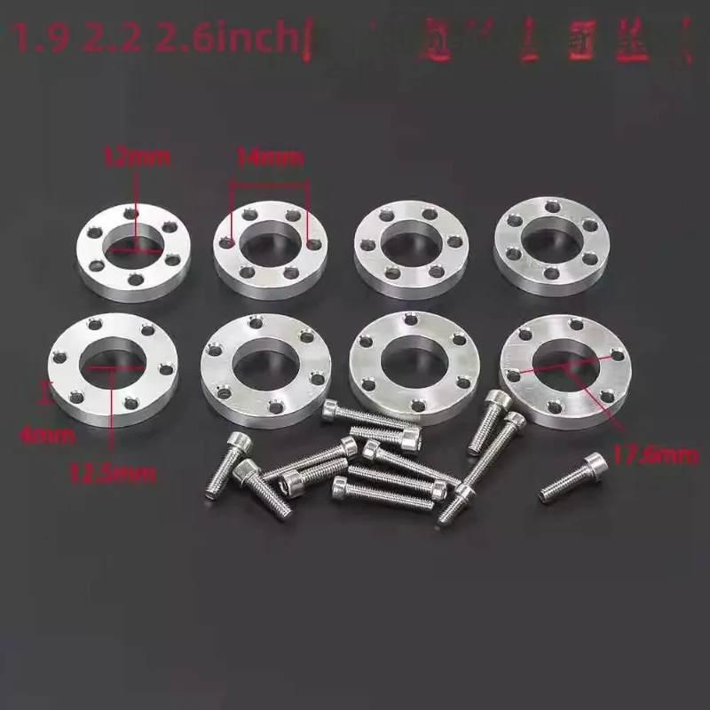 1.9 2.2 2.6-inch Metal Tire Hub Widening Gasket 4MM Long Single-sided Widening Upgrade and Modify Accessories
1.9 2.2 2.6-inch Metal Tire Hub Widening Gasket 4MM Long Single-sided Widening Upgrade and Modify Accessories