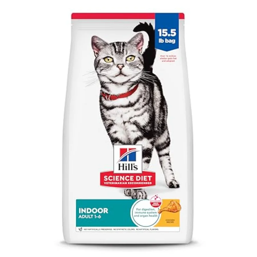 Adult 1-6 Indoor Dry Cat Food, Chicken, 15.5 lb. Bag
Adult 1-6 Indoor Dry Cat Food, Chicken, 15.5 lb. Bag