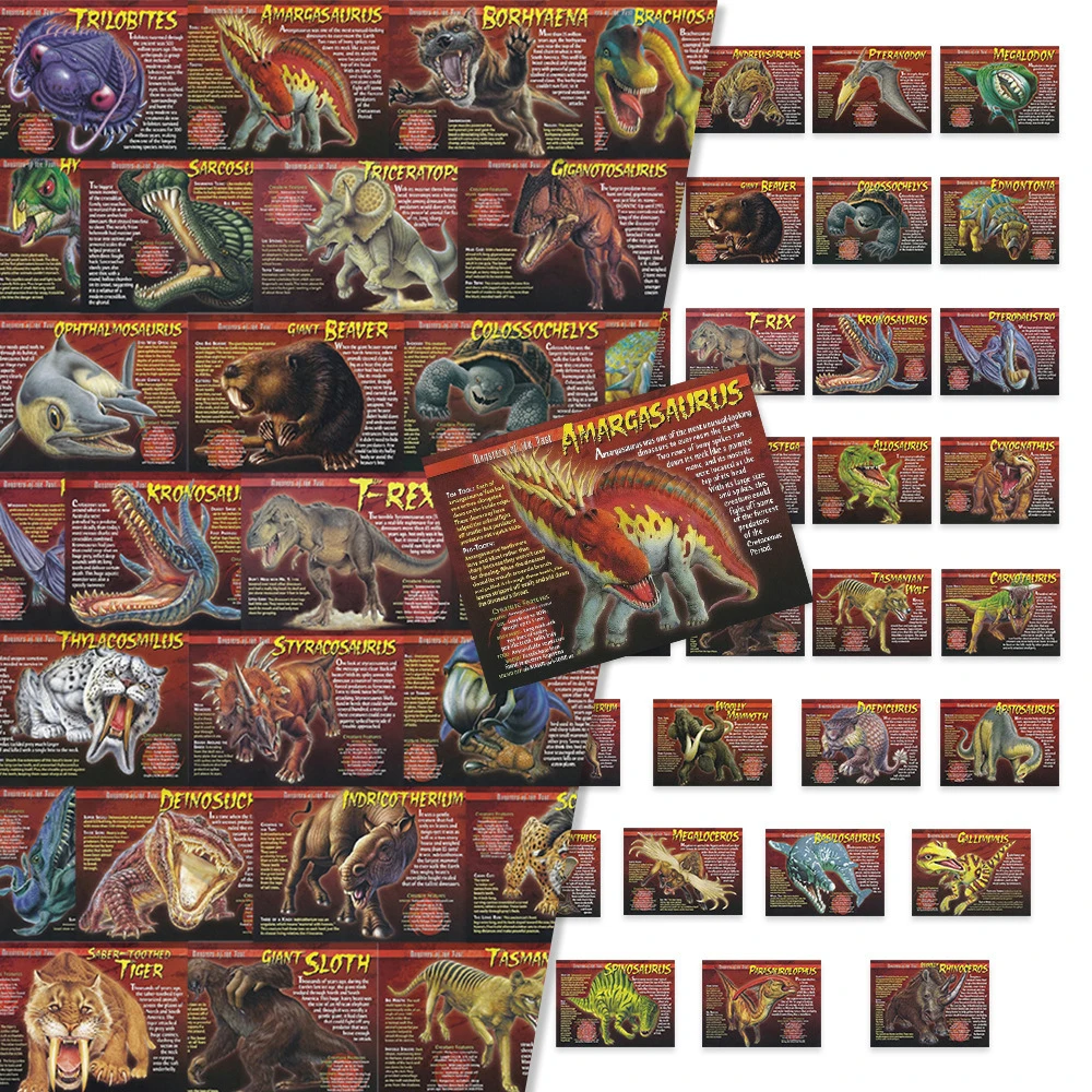 10/30/60pcs Prehistoric Extinct Animal Encyclopedia Stickers for Notebook Stationery Laptop Cool Dinosaur Decoration Decals Toys
10/30/60pcs Prehistoric Extinct Animal Encyclopedia Stickers for Notebook Stationery Laptop Cool Dinosaur Decoration Decals Toys
