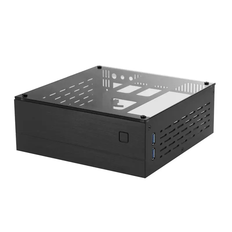 A29F-A01 Aluminum Mini-ITX HTPC Desktop Computer Chassis Black Tempered Glass HTPC Mini ITX DIY PC Cases
A29F-A01 Aluminum Mini-ITX HTPC Desktop Computer Chassis Black Tempered Glass HTPC Mini ITX DIY PC Cases