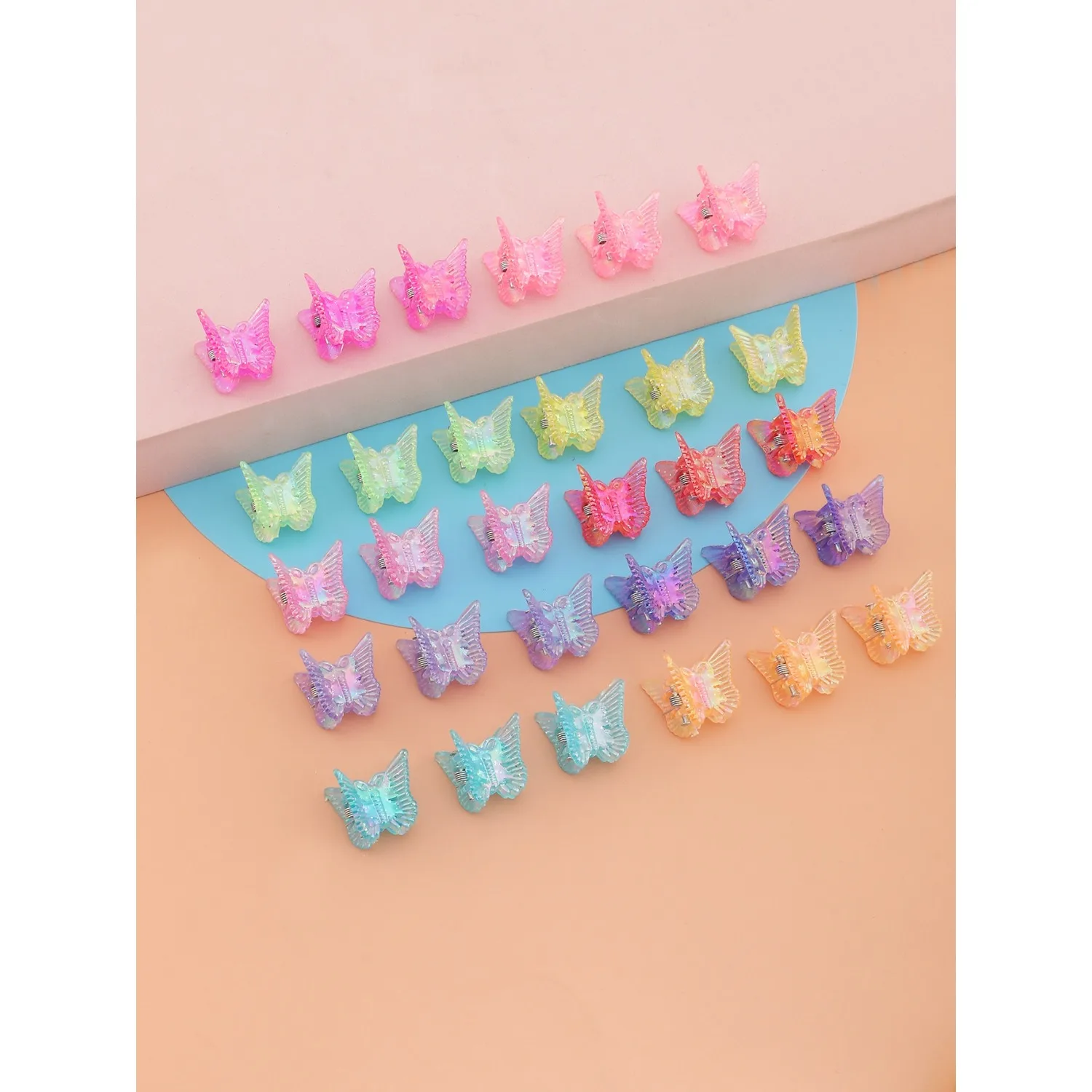 30pcs/Set Colorful Butterfly Hair Clips For Girls, Suitable For Daily Decoration
30pcs/Set Colorful Butterfly Hair Clips For Girls, Suitable For Daily Decoration
