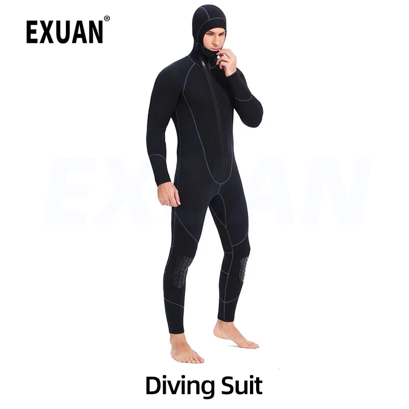 Wearing A Hat To Keep Warm Men's And Women's 5mm Diving Suits With A Front Zipper And A Hood To Prevent Cold Surfing Suit
Wearing A Hat To Keep Warm Men's And Women's 5mm Diving Suits With A Front Zipper And A Hood To Prevent Cold Surfing Suit