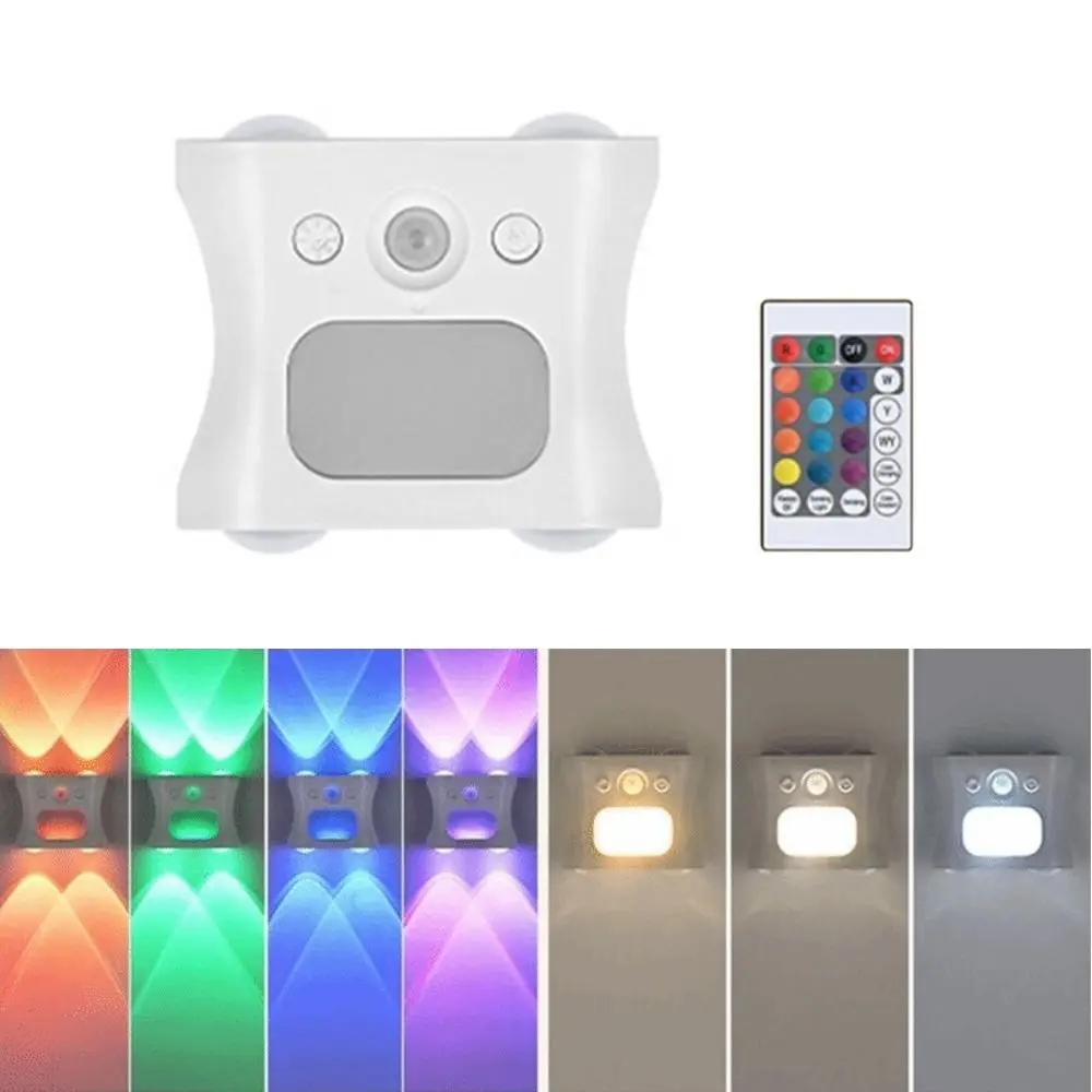 Rechargeable Human Body Sensor Wall Lamp RGB 16 Colors with Remote Control Motion Sensor Night Light Wireless Dimmable
Rechargeable Human Body Sensor Wall Lamp RGB 16 Colors with Remote Control Motion Sensor Night Light Wireless Dimmable