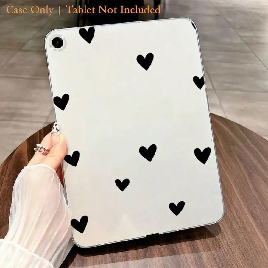 Черный прозрачный чехол для iPad с узором в виде сердец, совместимый с iPad 10-го поколения (10,9 дюйма) 2022 года и iPad 11-го поколения (A16) 2025 года.
Черный прозрачный чехол для iPad с узором в виде сердец, совместимый с iPad 10-го поколения (10,9 дюйма) 2022 года и iPad 11-го поколения (A16) 2025 года.