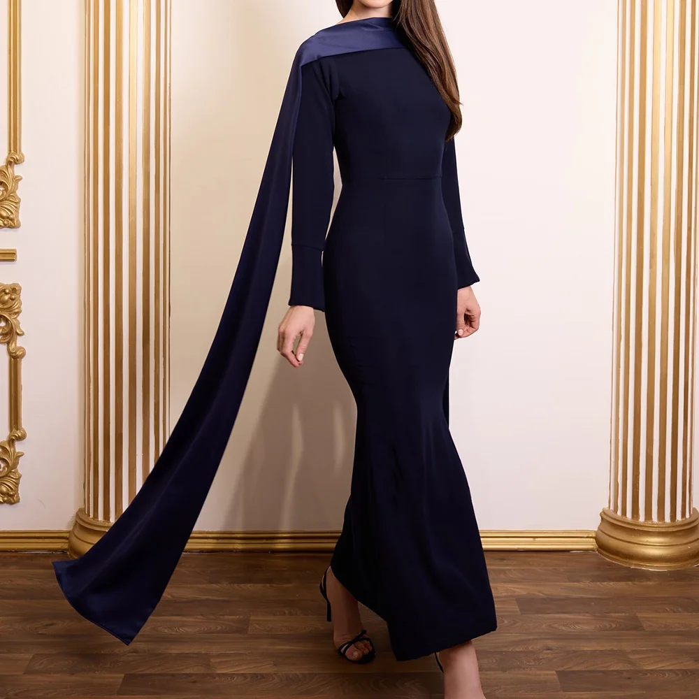Customized A-Line Prom Dresses Ankle-Length High-Neck Full Sleeve Evening Gown Simple Fashion Backless Beading Party Gown
Customized A-Line Prom Dresses Ankle-Length High-Neck Full Sleeve Evening Gown Simple Fashion Backless Beading Party Gown