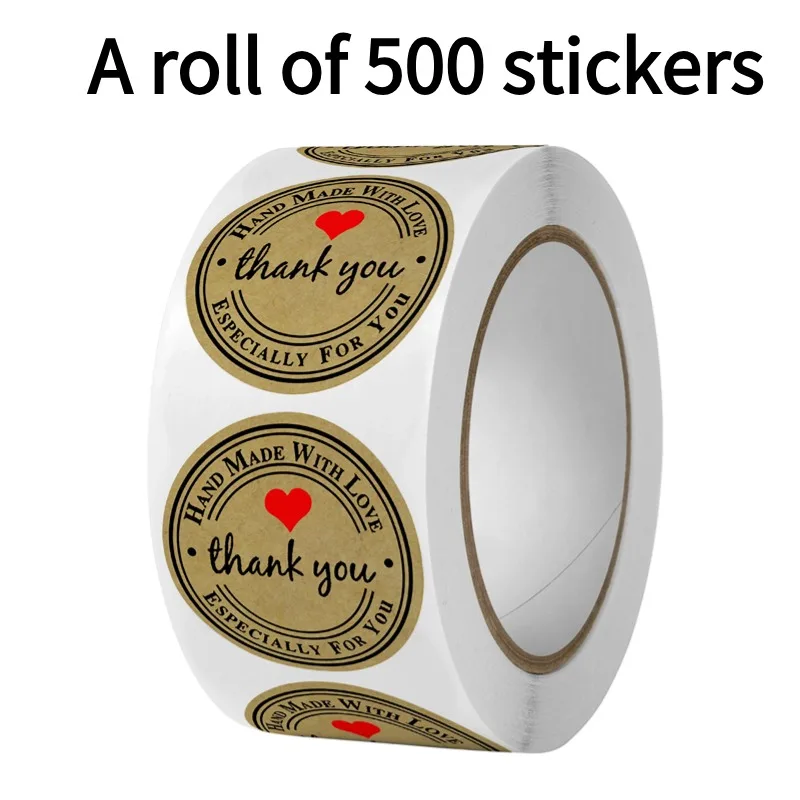 Kraft Paper Round Stickers France Thank You Fait Main Avec Amour DIY Multifunctional Paper label Self-adhesive Gift Sealing Pape
Kraft Paper Round Stickers France Thank You Fait Main Avec Amour DIY Multifunctional Paper label Self-adhesive Gift Sealing Pape