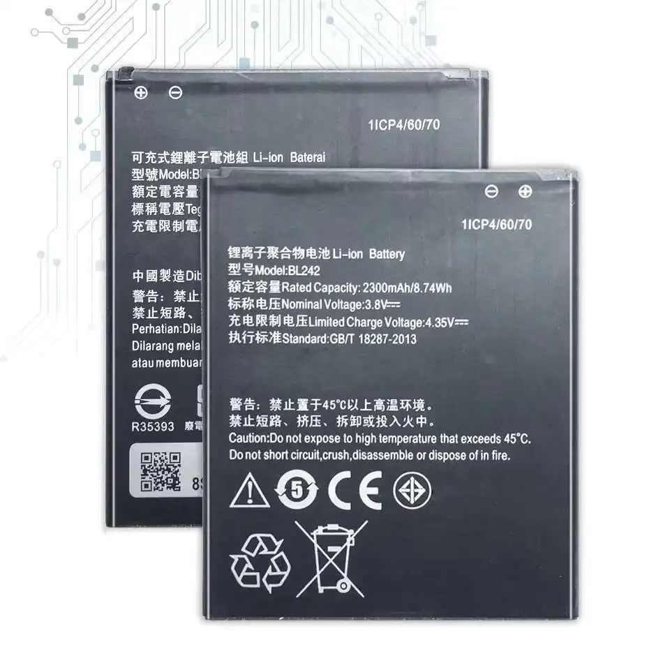 Быстрая зарядка для Lenovo A6000 A6010 Plus K3 k30 Lemeng K3 K30-T K30-W 2300 мАч аккумулятор мобильного телефона BL242
Быстрая зарядка для Lenovo A6000 A6010 Plus K3 k30 Lemeng K3 K30-T K30-W 2300 мАч аккумулятор мобильного телефона BL242