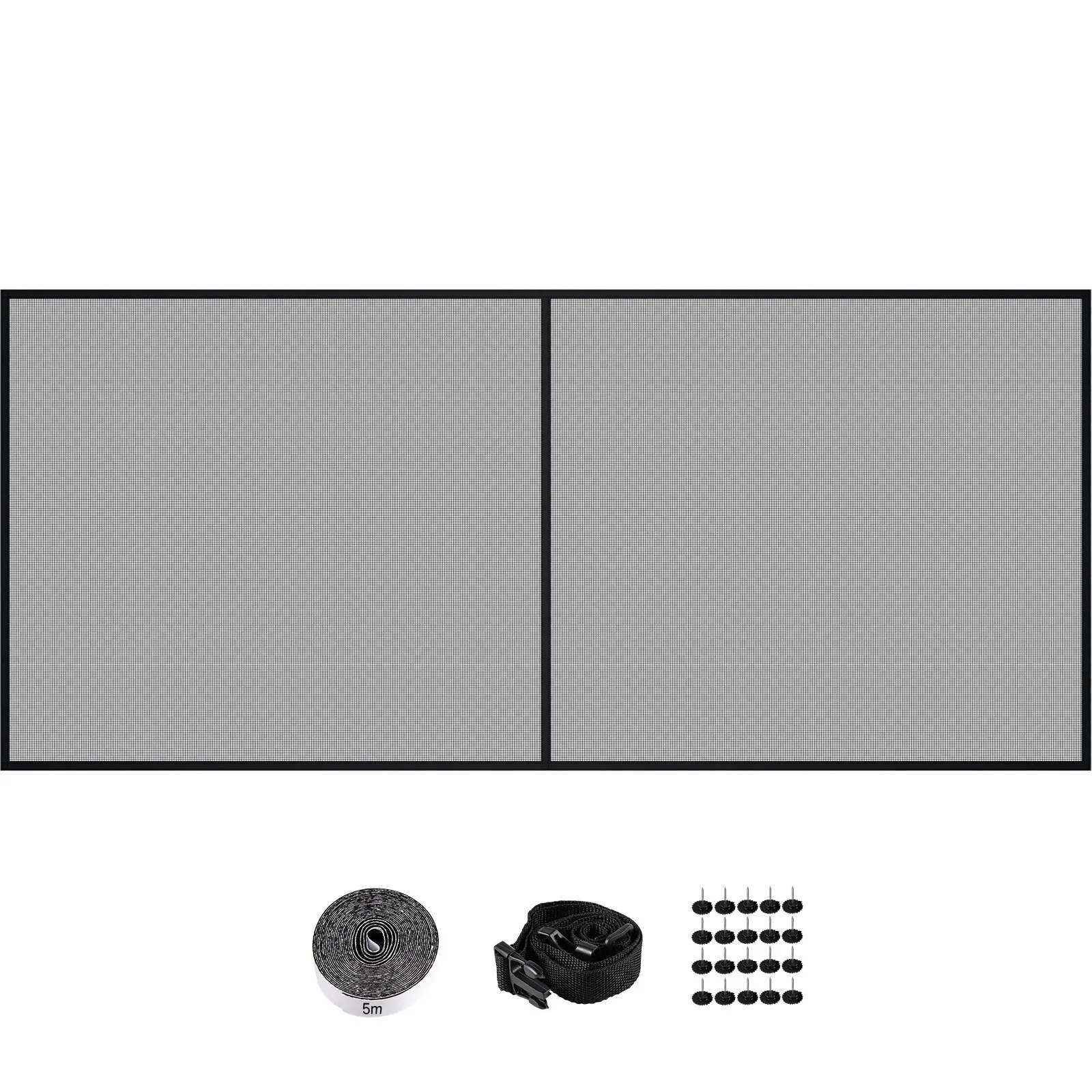 Garage Door Screen, 18 x 7 ft for 2 Cars, 5.8 lbs Heavy-Duty Fiberglass Mesh for Quick Entry with Self Sealing Magnet and
Garage Door Screen, 18 x 7 ft for 2 Cars, 5.8 lbs Heavy-Duty Fiberglass Mesh for Quick Entry with Self Sealing Magnet and