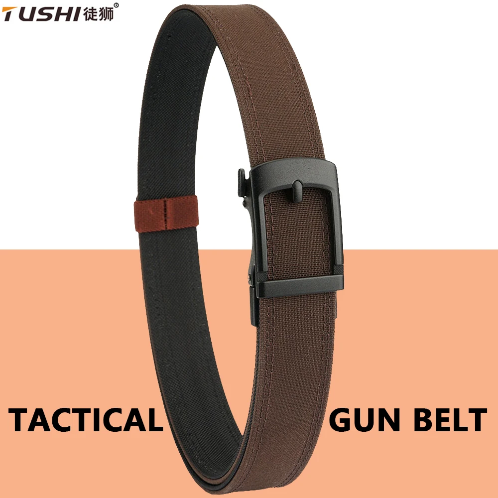 TUSHI Men's Nylon Woven Tactical Belt Canvas Belts Automatic Buckle Strap Fashion Training Outdoor IPSC Gun Belt Military Belt
TUSHI Men's Nylon Woven Tactical Belt Canvas Belts Automatic Buckle Strap Fashion Training Outdoor IPSC Gun Belt Military Belt