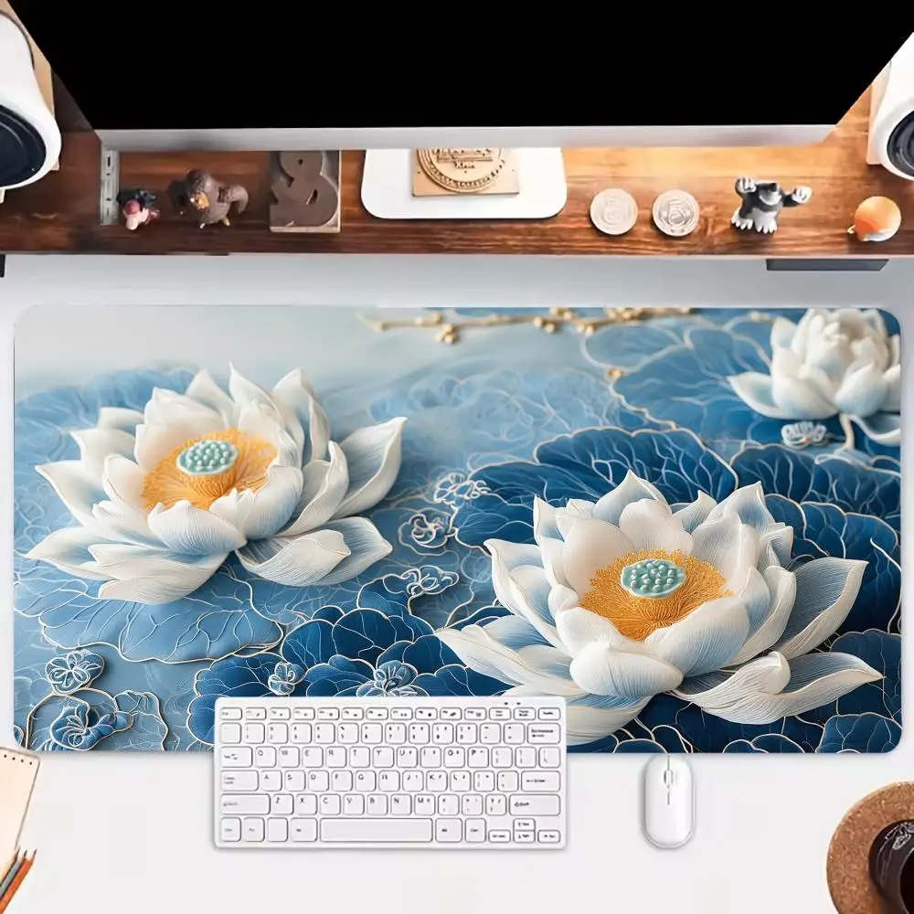 White lotus Flower Mousepad XXL Mouse Pad Gaming Mousepads Non-slip Laptop Tablet Mat PC Locked Desk Accessory Aesthetic Playmat 
White lotus Flower Mousepad XXL Mouse Pad Gaming Mousepads Non-slip Laptop Tablet Mat PC Locked Desk Accessory Aesthetic Playmat