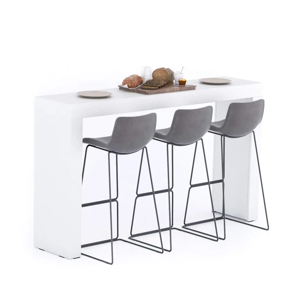 Evolution Tall Kitchen Bar Table Made in Italy Space Saving, Counter Height Table for 3 Modern Breakfast Bar Counter Top w Cabl
Evolution Tall Kitchen Bar Table Made in Italy Space Saving, Counter Height Table for 3 Modern Breakfast Bar Counter Top w Cabl