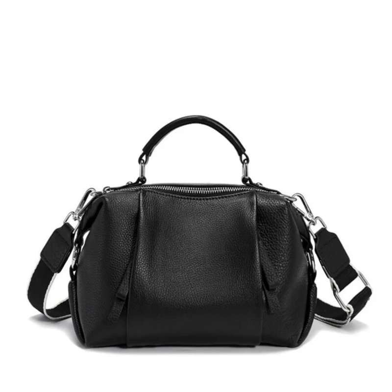 Women's Genuine Leather Bag Simple High Quality Tote Bag Small Vintage Boston Handbag Female Shoulder Crossbody Bag
Women's Genuine Leather Bag Simple High Quality Tote Bag Small Vintage Boston Handbag Female Shoulder Crossbody Bag