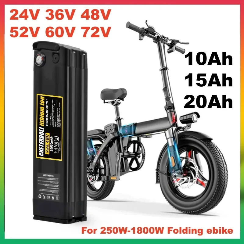 Aleaivy 36V/48V/52V/60V 10Ah 15Ah 20Ah Removable Lithium Battery Pack for 250W-1800W Folding Ebike 18650 21700 Battery Pack
Aleaivy 36V/48V/52V/60V 10Ah 15Ah 20Ah Removable Lithium Battery Pack for 250W-1800W Folding Ebike 18650 21700 Battery Pack