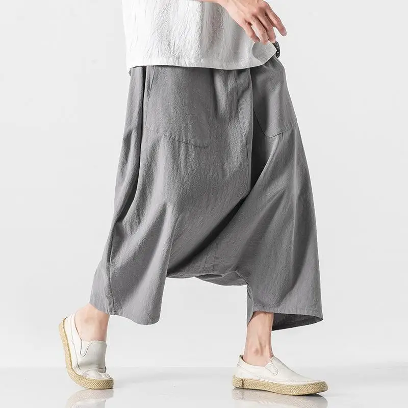 Men's Wide Leg Cotton Linen Pants 810 Low Loose Fit Casual Trousers Vintage Style Flat Front Trousers Khaki Color
Men's Wide Leg Cotton Linen Pants 810 Low Loose Fit Casual Trousers Vintage Style Flat Front Trousers Khaki Color