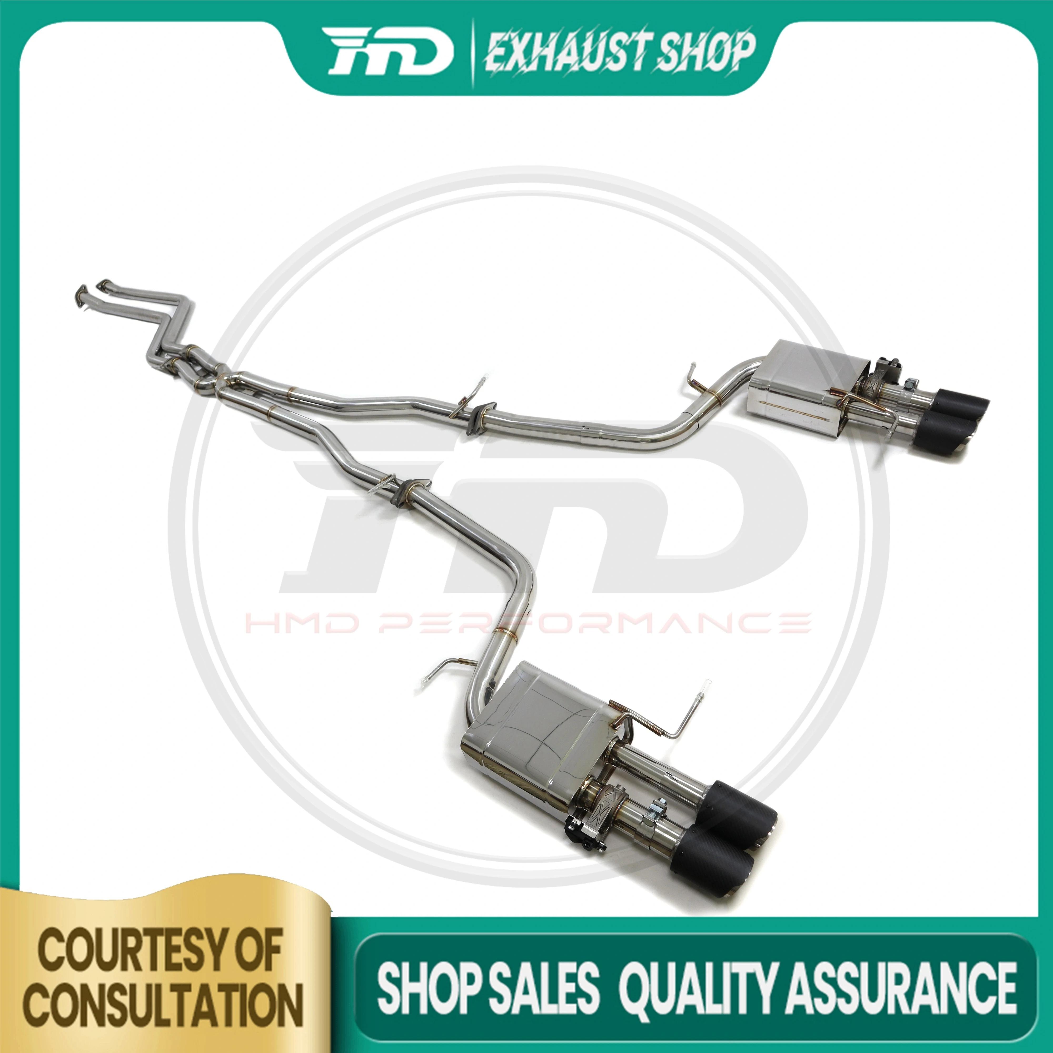 High Quality Catback For BWM 523i F10 Stainless Steel Electronic Valve Muffler Tips Non-destructive Installation Exhaust System
High Quality Catback For BWM 523i F10 Stainless Steel Electronic Valve Muffler Tips Non-destructive Installation Exhaust System