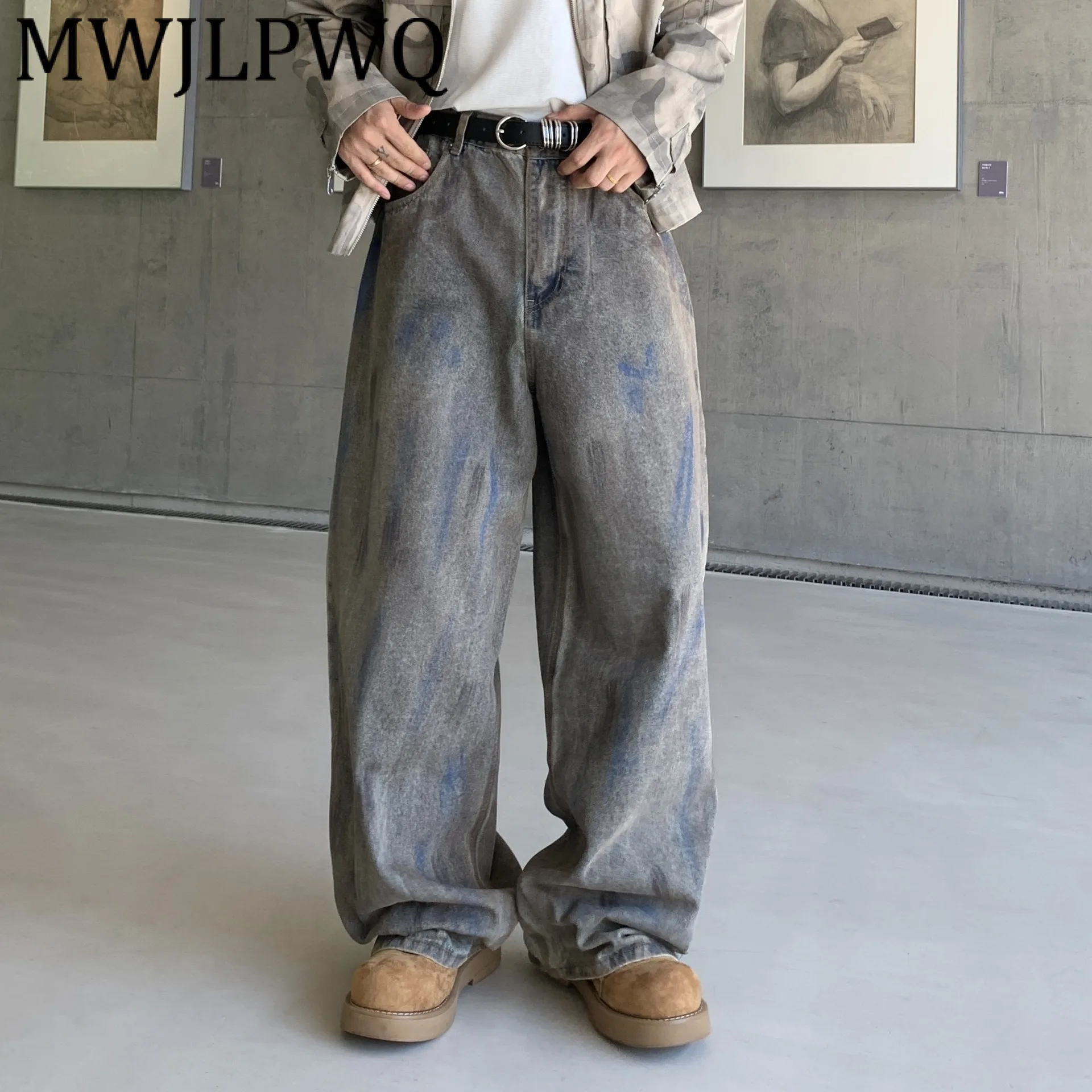 MWJLPWQ Американские сверхпрочные широкие джинсы цвета грязи для грязи, унисекс, винтажные свободные прямые брюки High Street, новинка12297
MWJLPWQ Американские сверхпрочные широкие джинсы цвета грязи для грязи, унисекс, винтажные свободные прямые брюки High Street, новинка12297