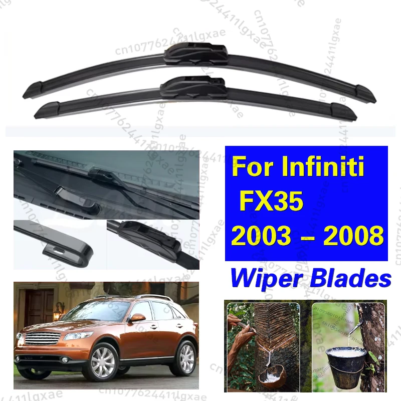For Infiniti FX35 2003 - 2008 Accessories Car Front Windscreen Wiper Blades Brushes Cutter U Type J Hook 2005 2006 2007 22"+19"
For Infiniti FX35 2003 - 2008 Accessories Car Front Windscreen Wiper Blades Brushes Cutter U Type J Hook 2005 2006 2007 22"+19"