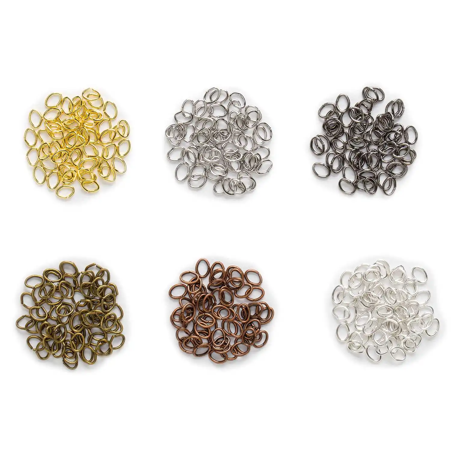 Wholesale Oval Open Jump Rings, Metal Connectors for Jewelry Making, Non-Tarnish Craft Findings, Assorted Sizes 4-7mm
Wholesale Oval Open Jump Rings, Metal Connectors for Jewelry Making, Non-Tarnish Craft Findings, Assorted Sizes 4-7mm