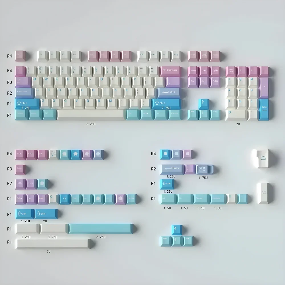 GMK Fairy gradual change mechanical keyboard keycaps PBT sublimation cherry original factory height adaptation 61/64/68/78/84/87
GMK Fairy gradual change mechanical keyboard keycaps PBT sublimation cherry original factory height adaptation 61/64/68/78/84/87