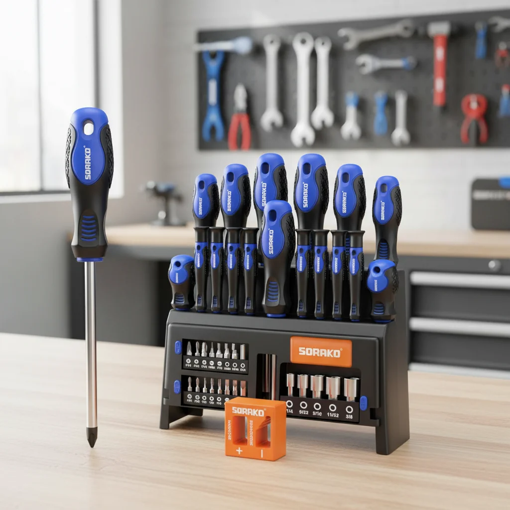 Набор отверток SORAKO из 40 предметов: магнитные ударные биты из стали, полный комплект с кейсом, многофункциональный набор инструментов
Набор отверток SORAKO из 40 предметов: магнитные ударные биты из стали, полный комплект с кейсом, многофункциональный набор инструментов