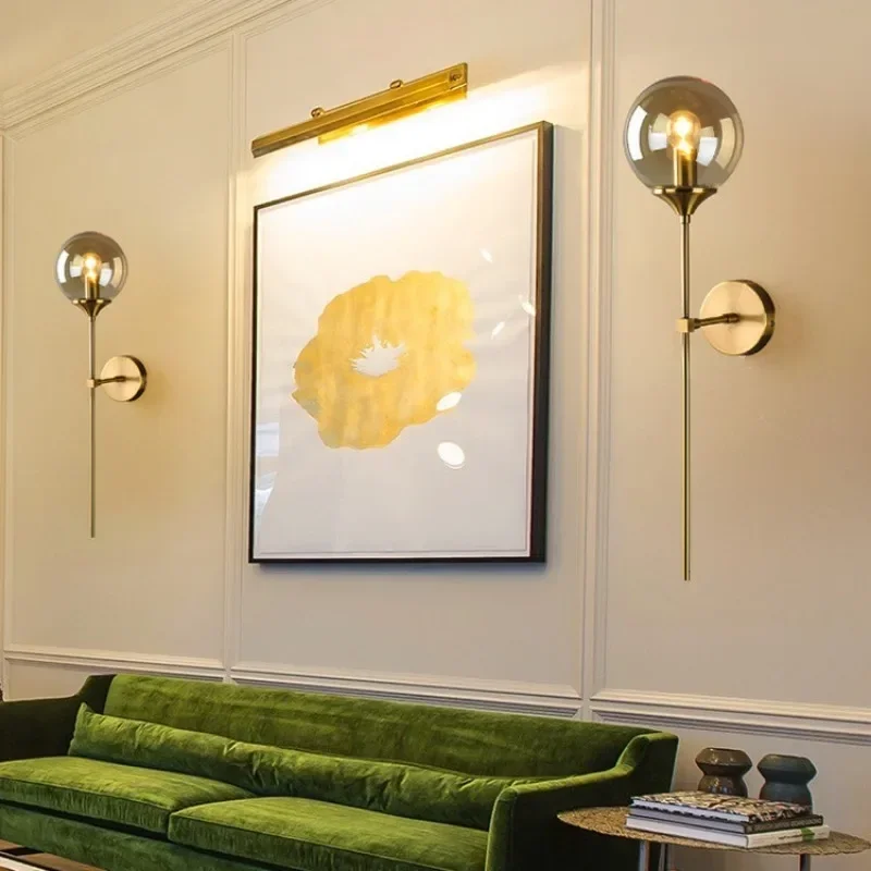 Nordic Dining Room Bedroom Bedside Aisle Exhibition Hall Decorative Glass Wall Lamp Creative Magic Bean Ball LED Wall Lamp
Nordic Dining Room Bedroom Bedside Aisle Exhibition Hall Decorative Glass Wall Lamp Creative Magic Bean Ball LED Wall Lamp