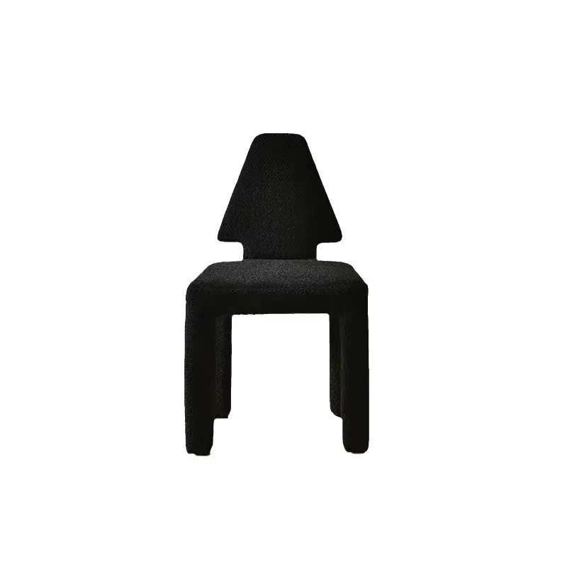 Dining chair Italian minimalist light luxury makeup stool black home minimalist geometric dining table and chairs
Dining chair Italian minimalist light luxury makeup stool black home minimalist geometric dining table and chairs