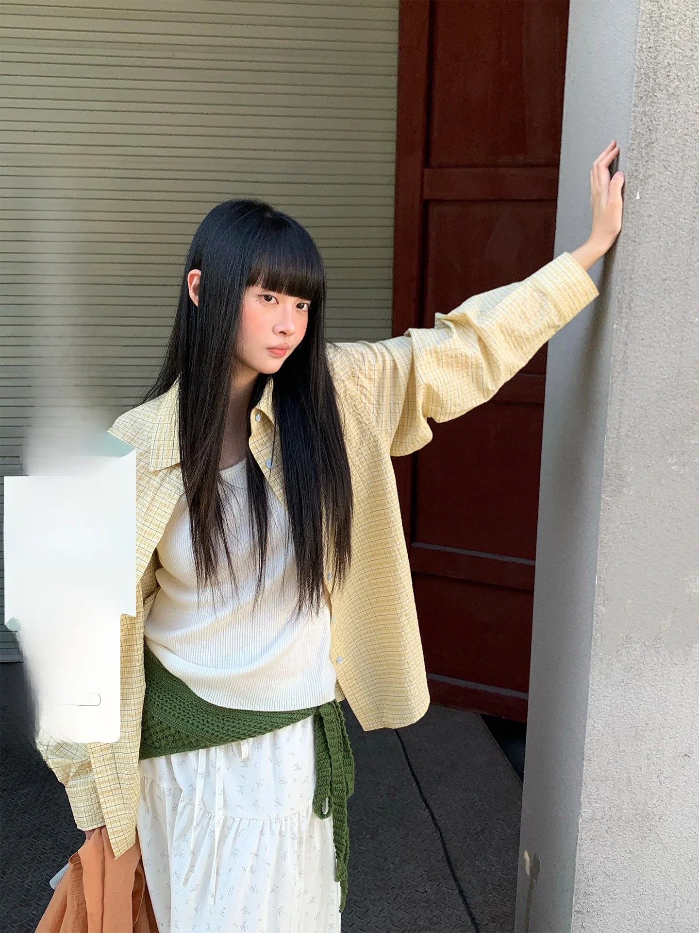 COK Spring 2026 Early Spring Korean Sle Loose Long Sve irt Women's Textured Patterned Yellow Commute Wear New Arrival
COK Spring 2026 Early Spring Korean Sle Loose Long Sve irt Women's Textured Patterned Yellow Commute Wear New Arrival