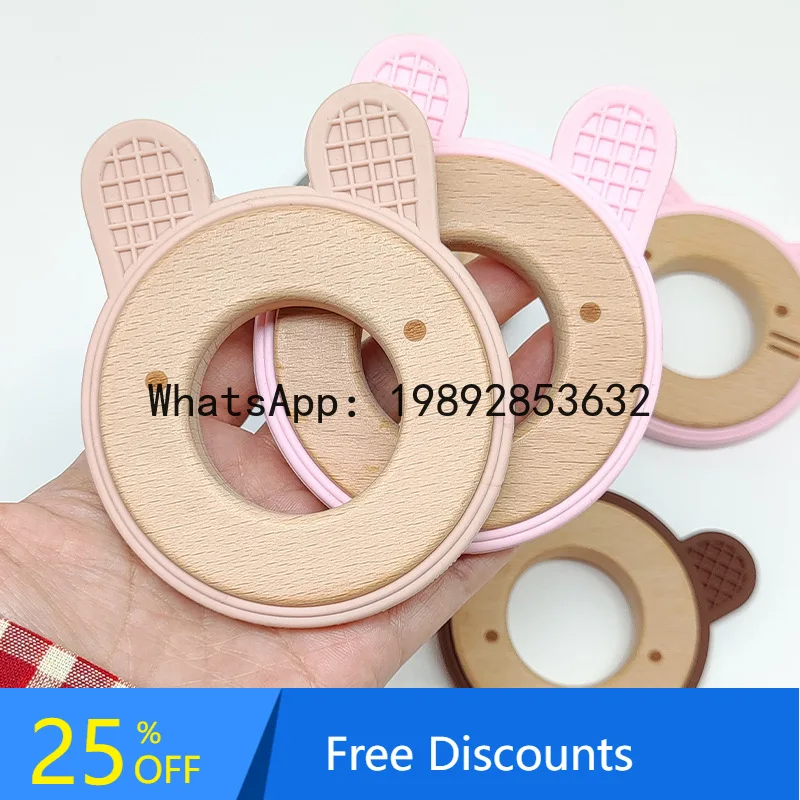 Baby Products Cartoon Wooden Toys Children's Teething Sticks Food Grade Silicone Baby Teething Sticks
Baby Products Cartoon Wooden Toys Children's Teething Sticks Food Grade Silicone Baby Teething Sticks