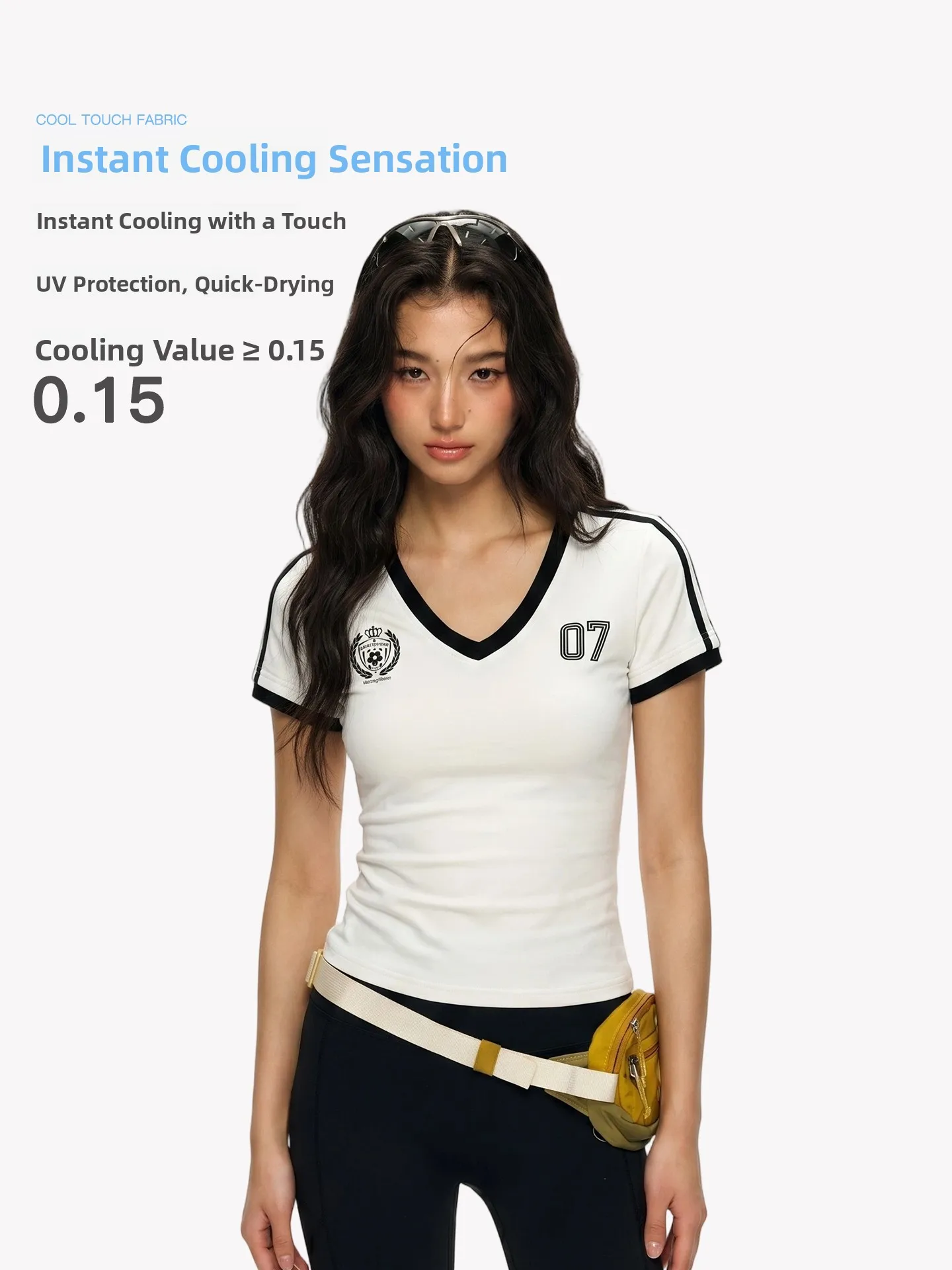 Waitingwave Summer New V-neck Short Sleeve Women's T-shirt Unique Beautiful Well-shaped Quick-drying Casual Style Cotton Blend
Waitingwave Summer New V-neck Short Sleeve Women's T-shirt Unique Beautiful Well-shaped Quick-drying Casual Style Cotton Blend