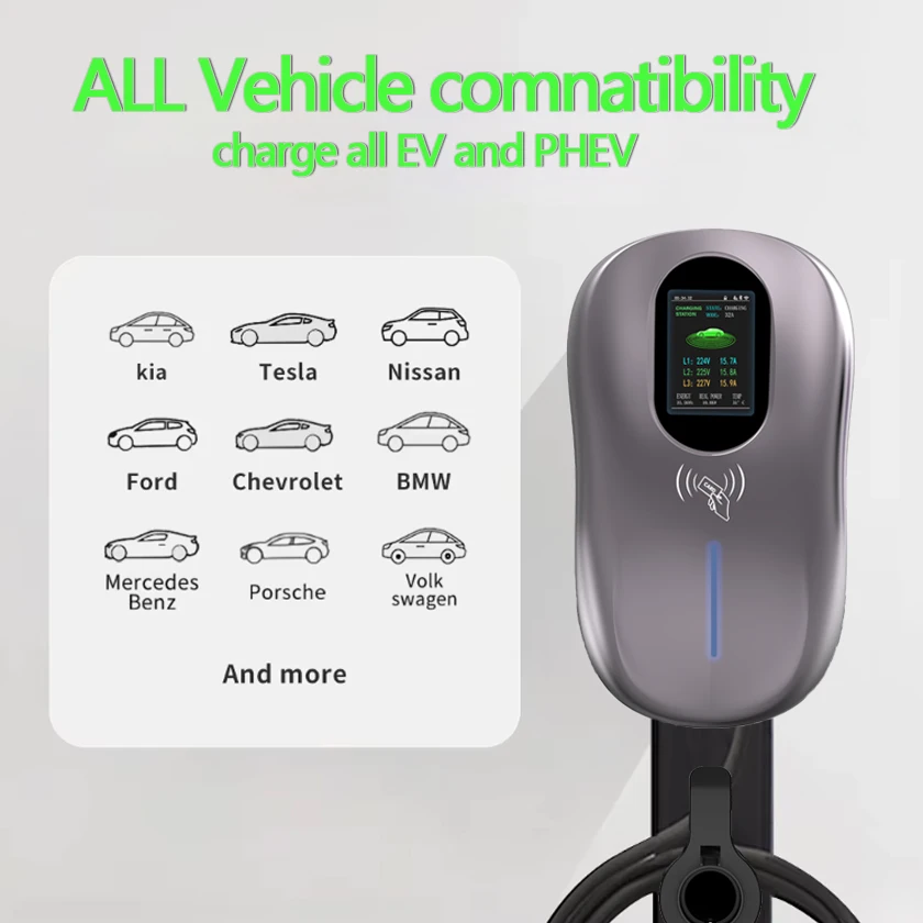 Hot-selling Type1 11.5kW AC 48A Wall Mount Electric Vehicle Charger Model S02 100-240V Suitable for Home and Outdoor Use
Hot-selling Type1 11.5kW AC 48A Wall Mount Electric Vehicle Charger Model S02 100-240V Suitable for Home and Outdoor Use