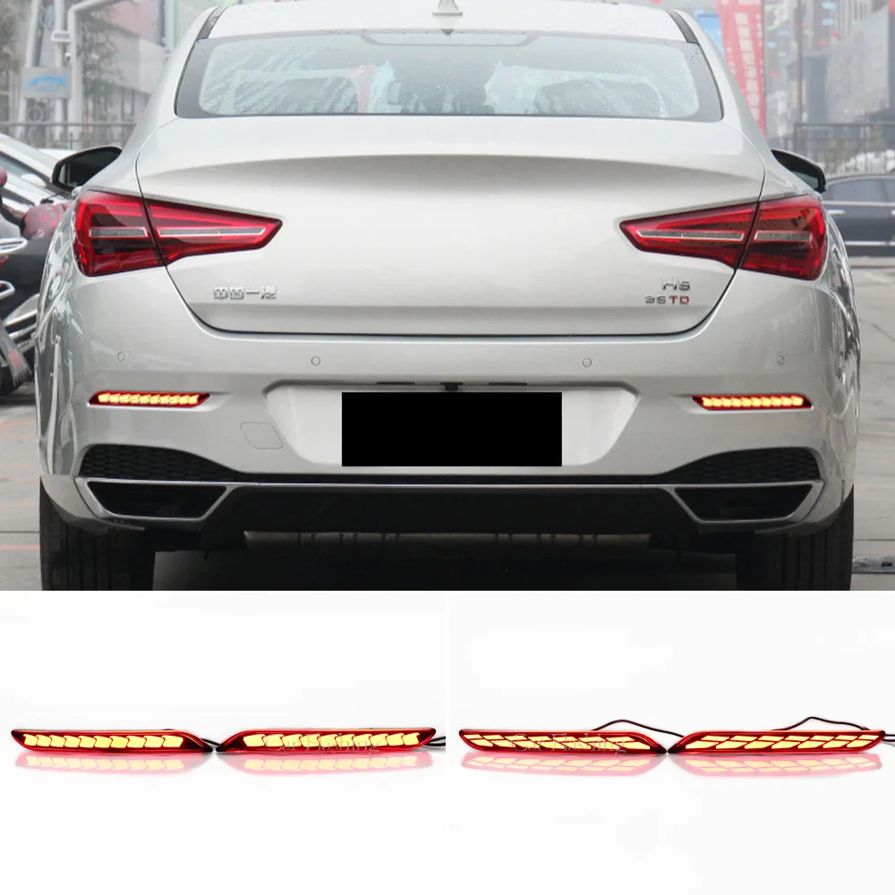 Suitable for Hongqi 18-22 H5 modified streamlined rear bumper lights, LED rear bumper navigation lights, brake lights
Suitable for Hongqi 18-22 H5 modified streamlined rear bumper lights, LED rear bumper navigation lights, brake lights