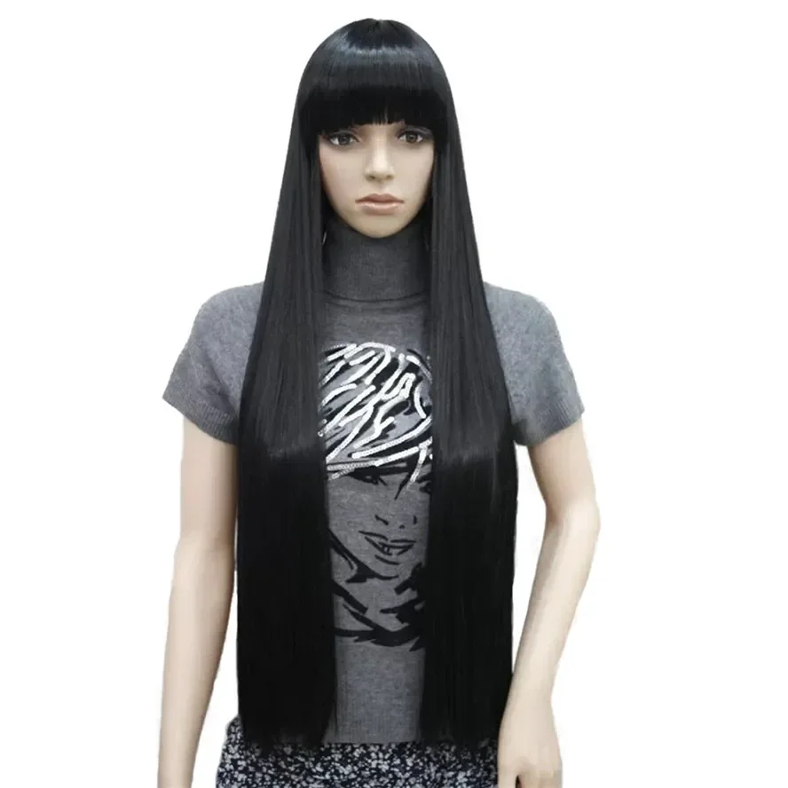 StrongBeauty Women's Wigs Neat Bang Black Long Straight Bob Natural Synthetic Full Wig 6 Color
StrongBeauty Women's Wigs Neat Bang Black Long Straight Bob Natural Synthetic Full Wig 6 Color